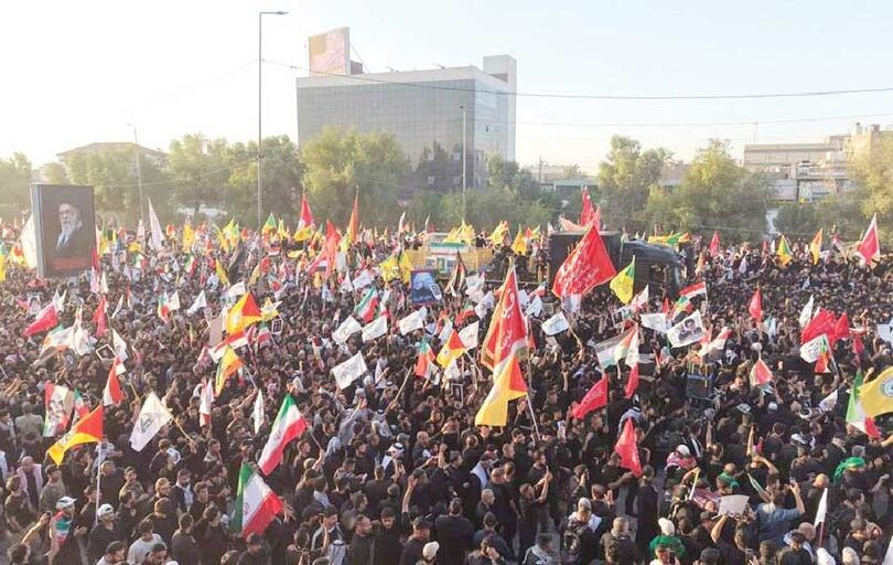 
تشییع پیکر رهبر شهید در کربلا و نجف