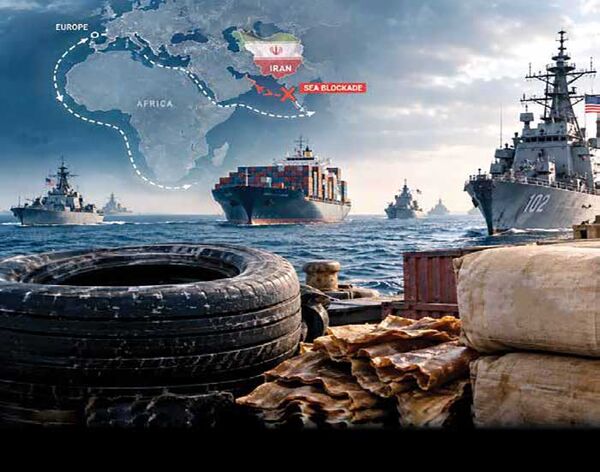 کشتی‌ها برای واردات مواد اولیه لاستیک باید یک قاره را دور بزنند