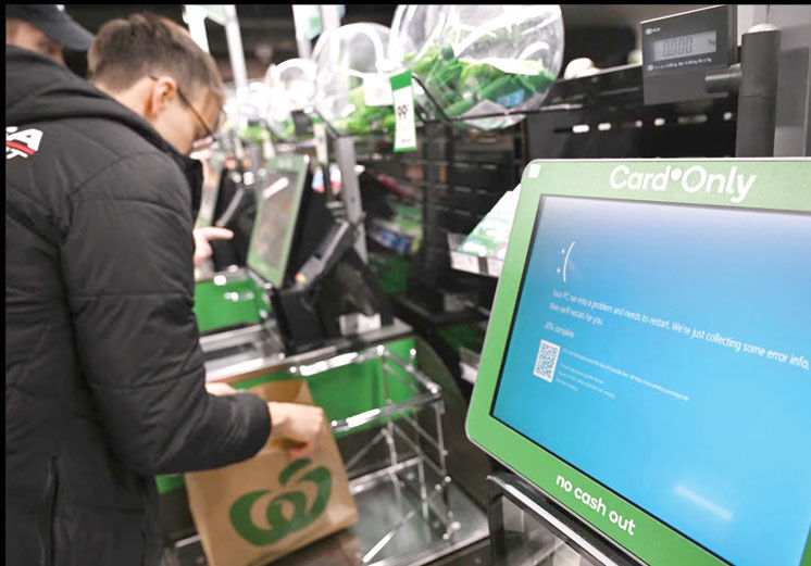 اختلال‌های جهانی گسترده به‌دلیل قطع سامانه‌های فناوری اطلاعات