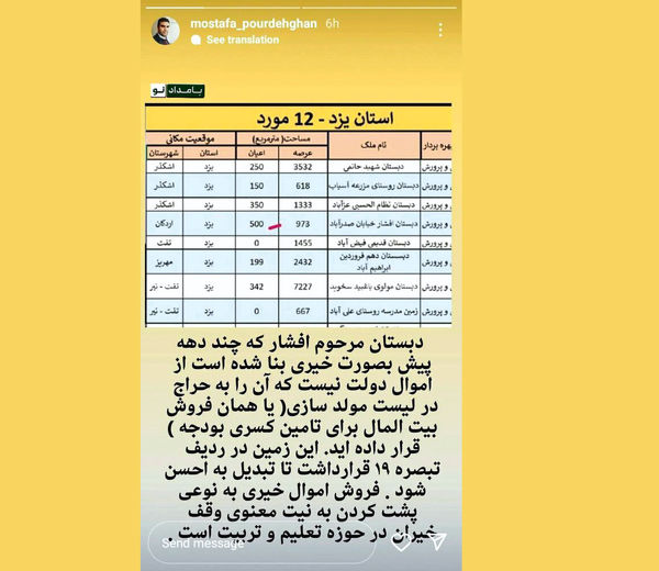 طرح مولدسازی به فروش اموال خیریه  رسید