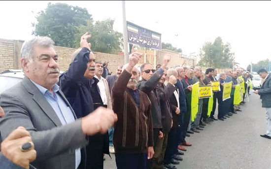 تجمع بازنشستگان تأمین اجتماعی شوش و هفت‌تپه