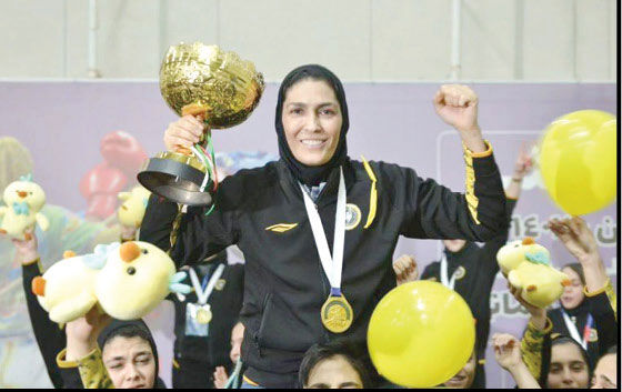 خداحافظی الهه با جشن قهرمانی