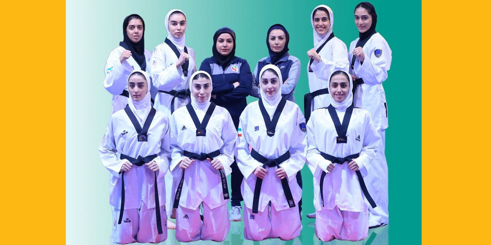 صعود دسته‌جمعی در تکواندوی بانوان//کیانی و میرحسینی  در جمع بهترین‌ها