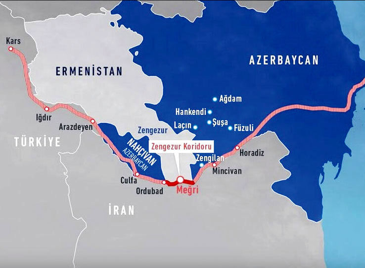 ایران مخالفت خود را با ایده ایجاد «کریدور زنگزور» به روسیه اعلام کرده‌ است