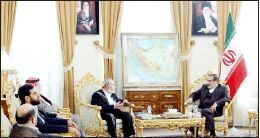 مذاکره عضو ارشد حماس با لاریجانی، شمخانی و ظریف