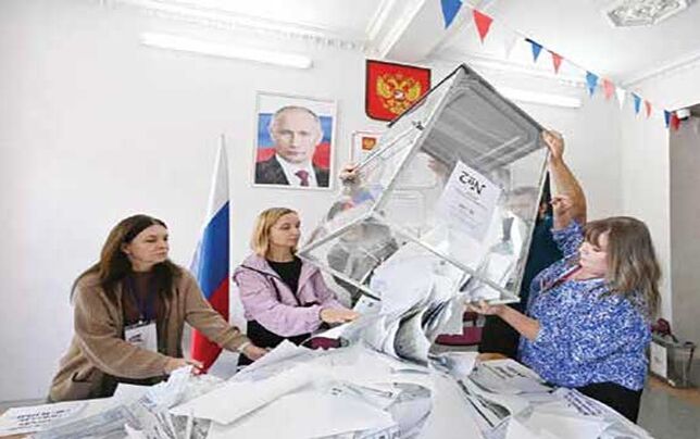 پیروزی گسترده «روسیه واحد» در مناطق اشغالی!