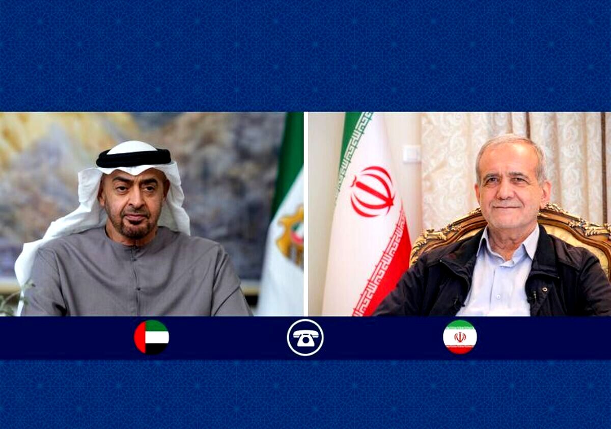 گفت‌وگوی تلفنی پزشکیان

 با رئیس امارات متحده عربی