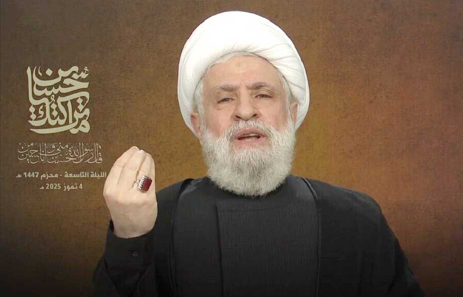 
نعیم قاسم: در برابر پروژه خلع‌سلاح، نبرد به راه می‌اندازیم