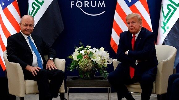 تاکید روسای جمهور آمریکا و عراق بر ادامه همکاری نظامی 