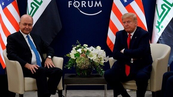 تاکید روسای جمهور آمریکا و عراق بر ادامه همکاری نظامی 