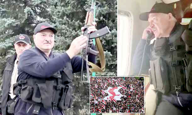 لوکاشنکو دست به سلاح شد!