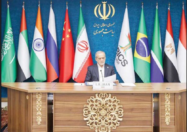 
 بریکس باید نقشی محوری در مقابله با یکجانبه‌گرایی ایفا کند