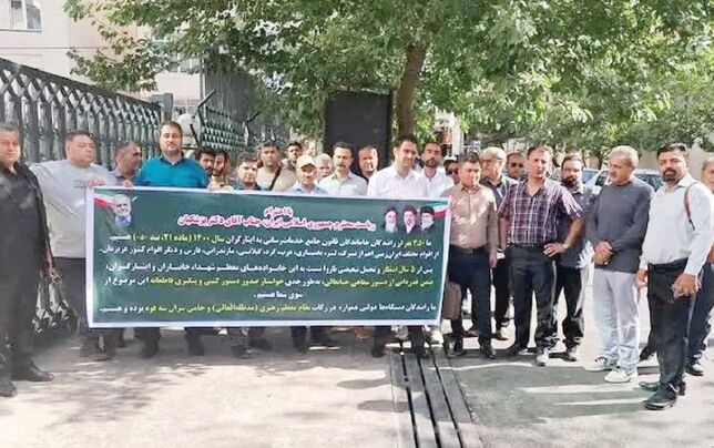 تجمع مجدد رانندگان ایثارگر جامانده از طرح تبدیل وضعیت
