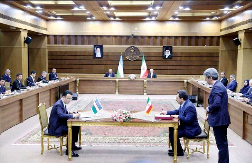 امضای ۴ سند همکاری میان ایران و ازبکستان