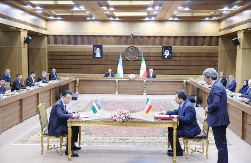 امضای ۴ سند همکاری میان ایران و ازبکستان