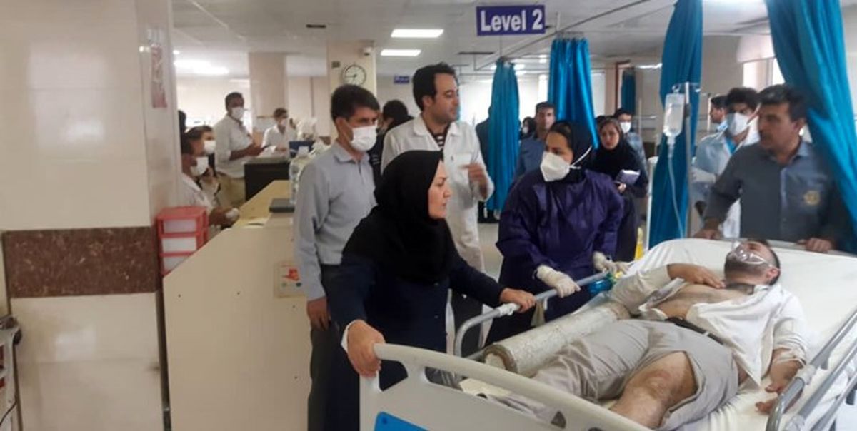 تعداد مصدومان انفجار کارخانه‌ای در فیروزآباد به 130 نفر رسید